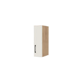 7" Wide x 24" High Wall Cabinet - (Hardrock Maple Melamine Boxes - Flat Panel Doors)