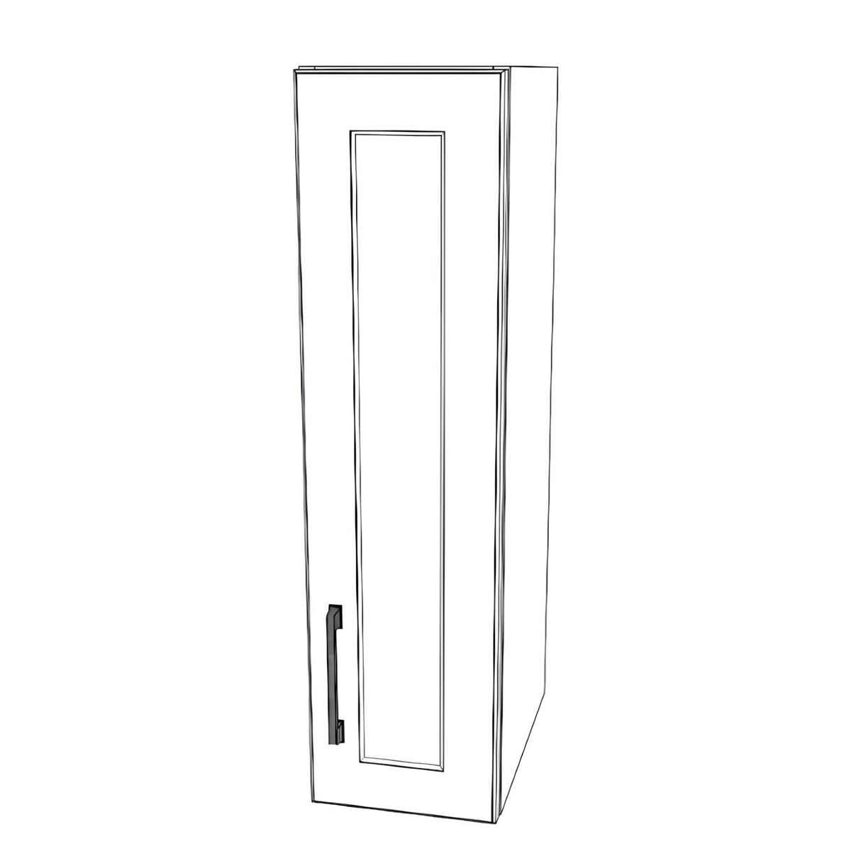 8" Wide x 30" High Wall Cabinet - Painted Doors