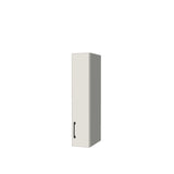 7" Wide x 34" High Wall Cabinet - (White Melamine Boxes - Flat Panel Doors)
