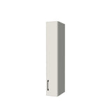7" Wide x 42" High Wall Cabinet - (White Melamine Boxes - Flat Panel Doors)