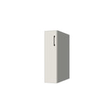 8" Wide Base Cabinet - (White Melamine Boxes - Flat Panel Doors)