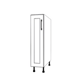 8" Wide Base Cabinet - Painted Doors