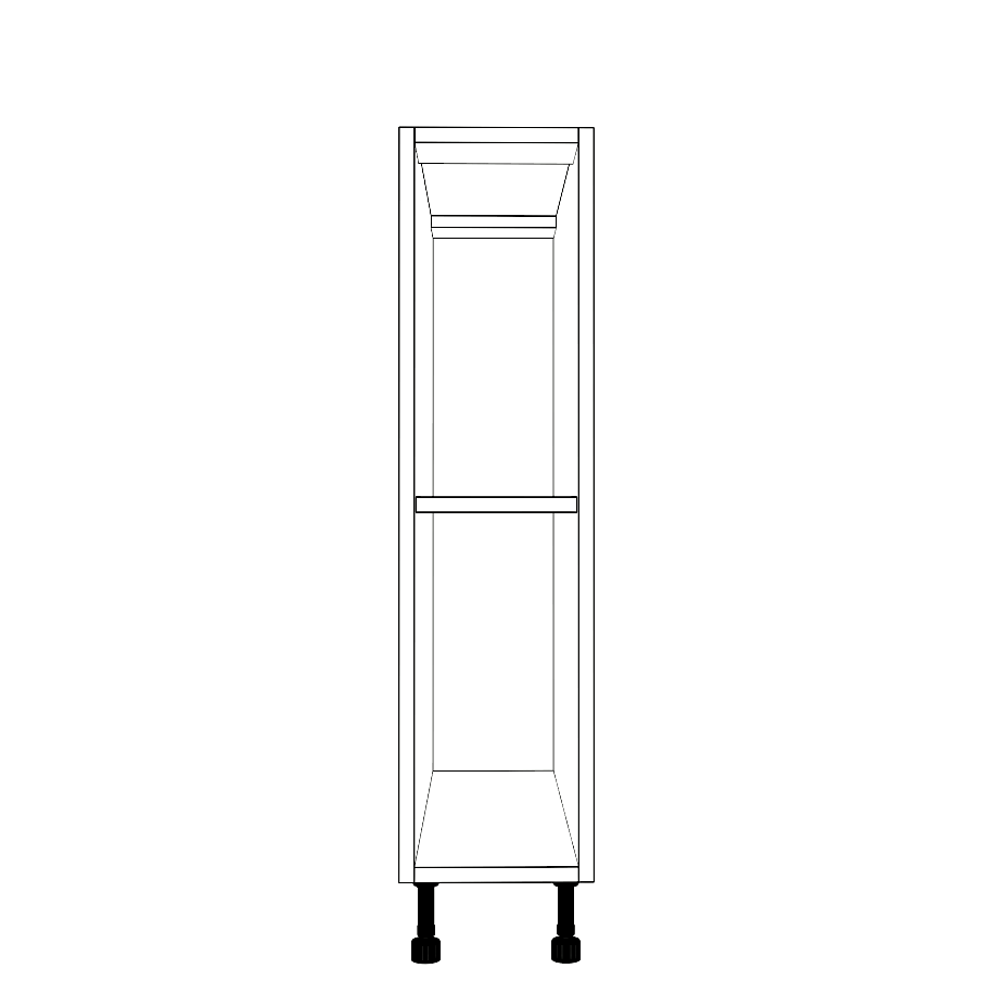 8" Wide Base Cabinet - Thermofoil Doors