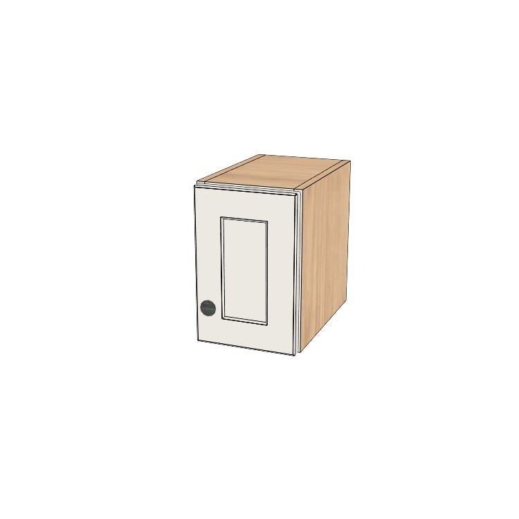 8" Wide x 12" High Wall Cabinet - (Hardrock Maple Boxes - Painted Doors)