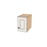8" Wide x 12" High Wall Cabinet - (Hardrock Maple Boxes - Thermofoil Doors)