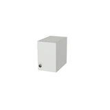 8" Wide x 12" High Wall Cabinet - (White Melamine Boxes - Flat Panel Doors)