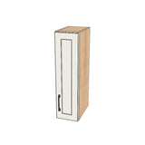 8" Wide x 30" High Wall Cabinet - (Hardrock Maple Melamine Boxes - Painted Doors)