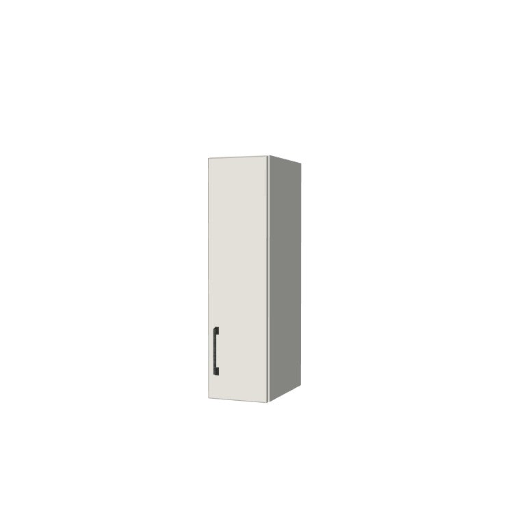8" Wide x 30" High Wall Cabinet - (White Melamine Boxes - Flat Panel Doors)