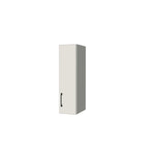 8" Wide x 30" High Wall Cabinet - (White Melamine Boxes - Flat Panel Doors)