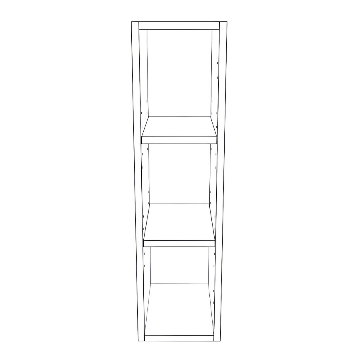 7" Wide x 30" High Wall Cabinet - Painted Doors