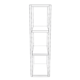 8" Wide x 30" High Wall Cabinet - Thermofoil Doors