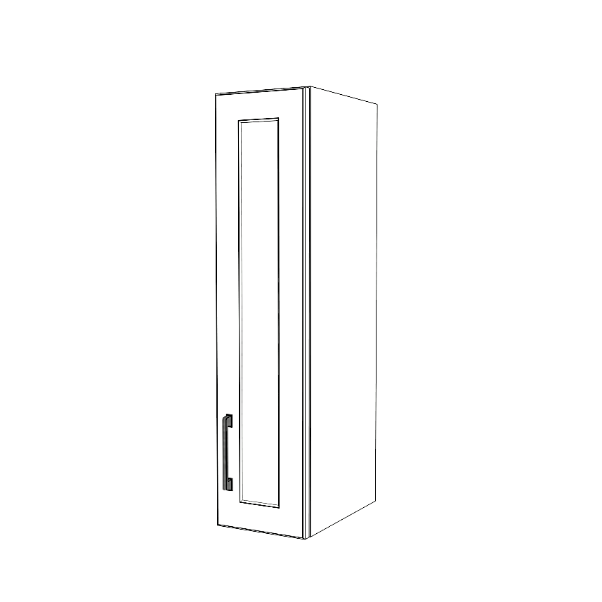 8" Wide x 34" High Wall Cabinet - Painted Doors
