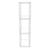 8" Wide x 34" High Wall Cabinet - Painted Doors