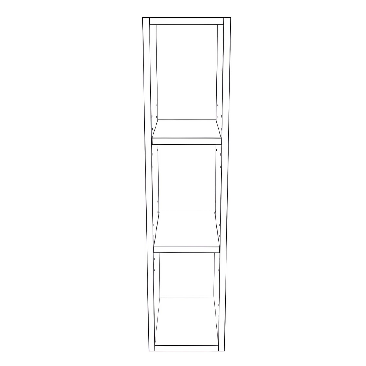 7" Wide x 34" High Wall Cabinet - Painted Doors