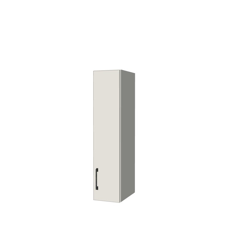 8" Wide x 36" High Wall Cabinet - (White Melamine Boxes - Flat Panel Doors)
