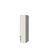 8" Wide x 36" High Wall Cabinet - (White Melamine Boxes - Flat Panel Doors)