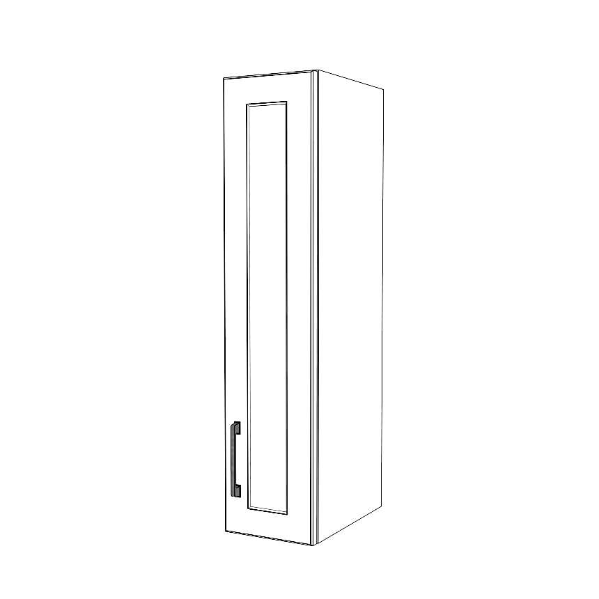 8" Wide x 36" High Wall Cabinet - Painted Doors