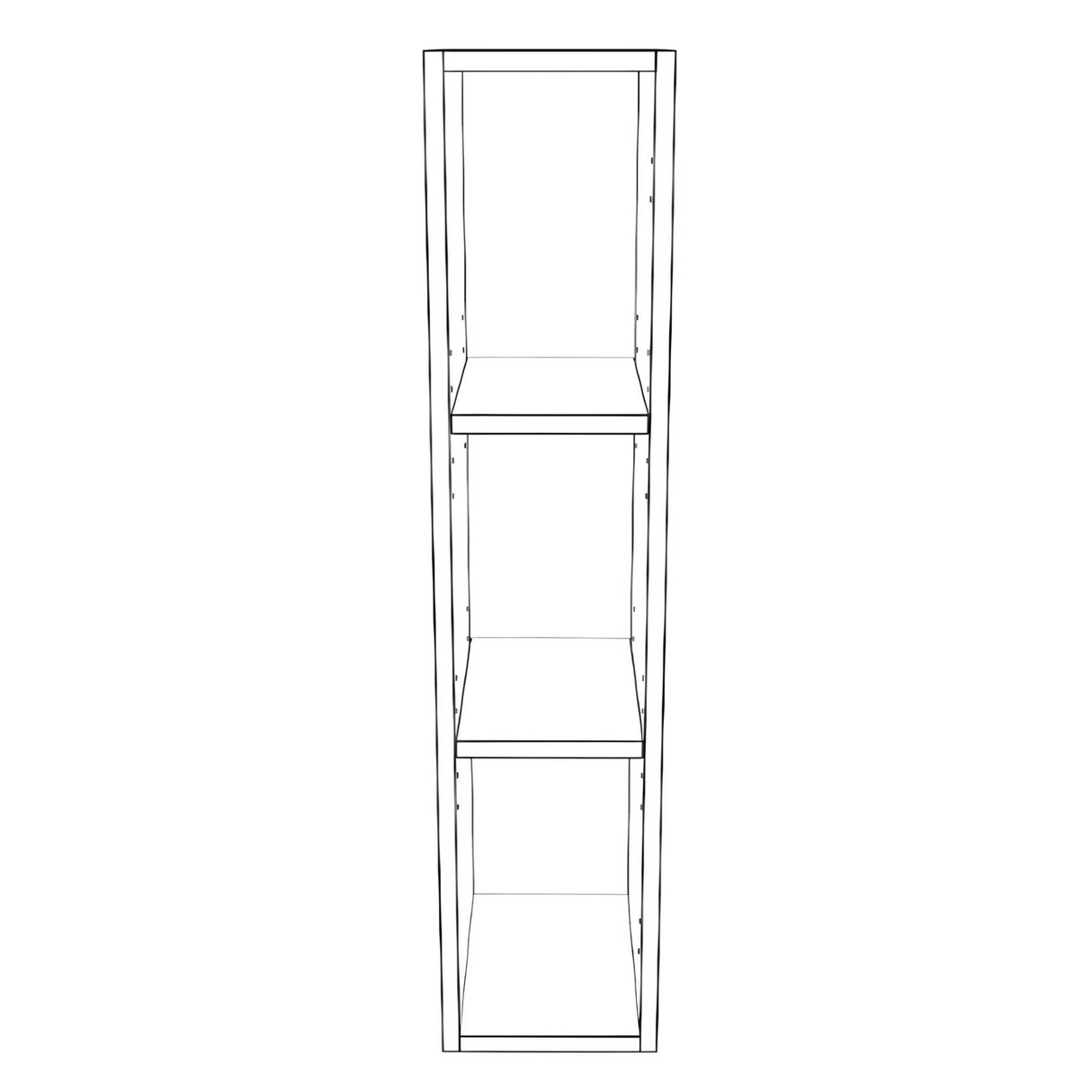 8" Wide x 36" High Wall Cabinet - Painted Doors
