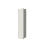 8" Wide x 42" High Wall Cabinet - (White Melamine Boxes - Flat Panel Doors)