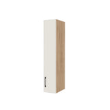 8" Wide x 42" High Wall Cabinet - (Hardrock Maple Melamine Boxes - Flat Panel Doors)