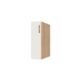 9" Wide Base Cabinet - (Hardrock Maple Melamine Boxes - Flat Panel Doors)