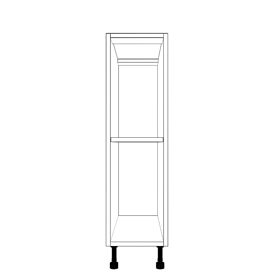 9" Wide Base Cabinet - Painted Doors