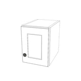 9" Wide x 12" High Wall Cabinet - (White Melamine Cabinets - Thermofoil Doors)