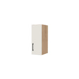 9" Wide x 24" High Wall Cabinet - (Hardrock Maple Melamine Boxes - Flat Panel Doors)