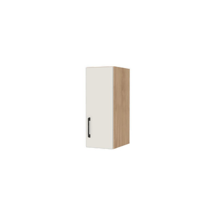 9" Wide x 24" High Wall Cabinet - (Ply Wood Boxes - Flat Panel Doors)