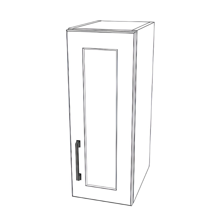 9" Wide x 24" High Wall Cabinet - Thermofoil Doors