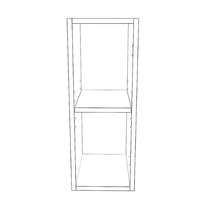 9" Wide x 24" High Wall Cabinet - Thermofoil Doors