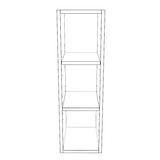 9" Wide x 30" High Wall Cabinet - Painted Doors