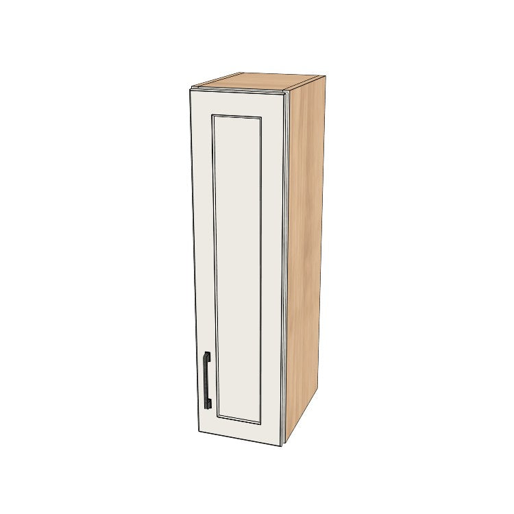 9" Wide x 34" High Wall Cabinet - (Hardrock Maple Melamine Boxes - Thermofoil Doors)