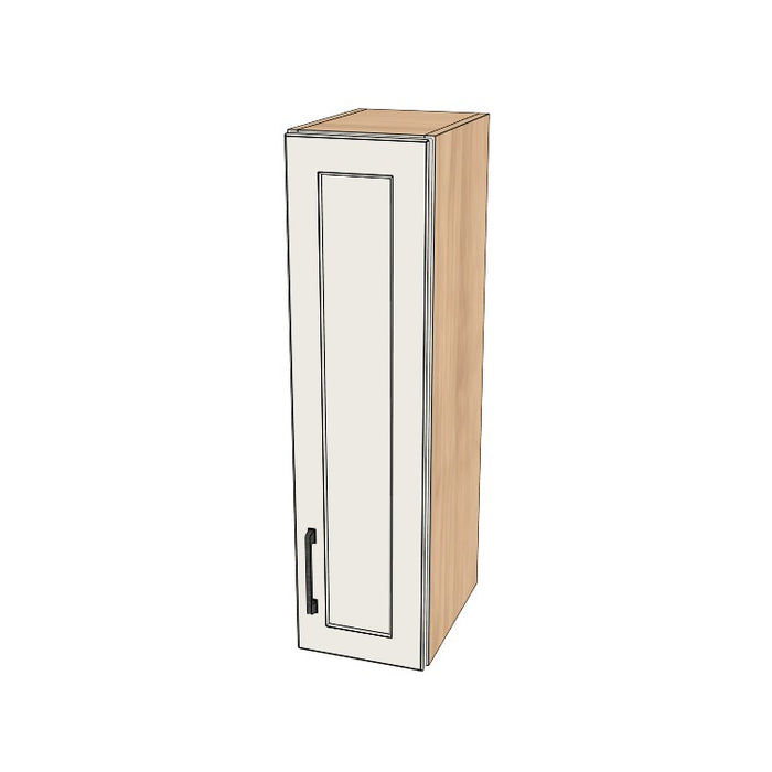 9" Wide x 34" High Wall Cabinet - (Hardrock Maple Melamine Boxes - Painted Doors)
