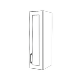 9" Wide x 34" High Wall Cabinet - Thermofoil Doors