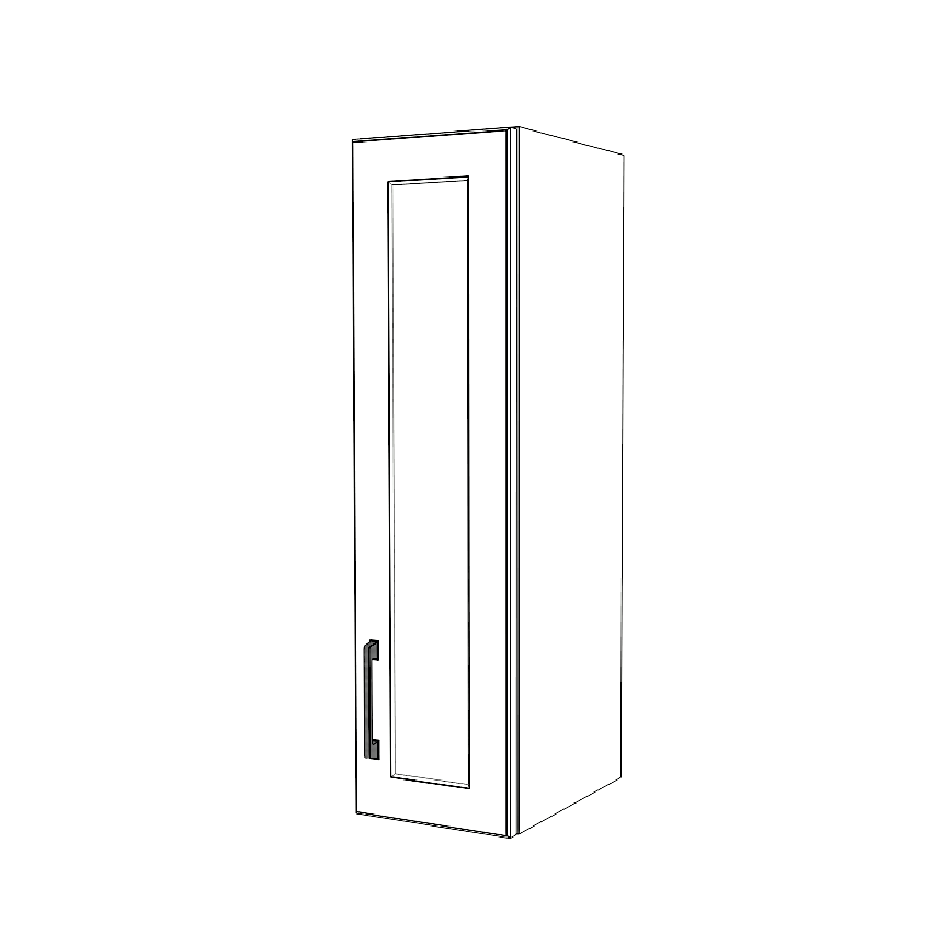 9" Wide x 34" High Wall Cabinet - Painted Doors