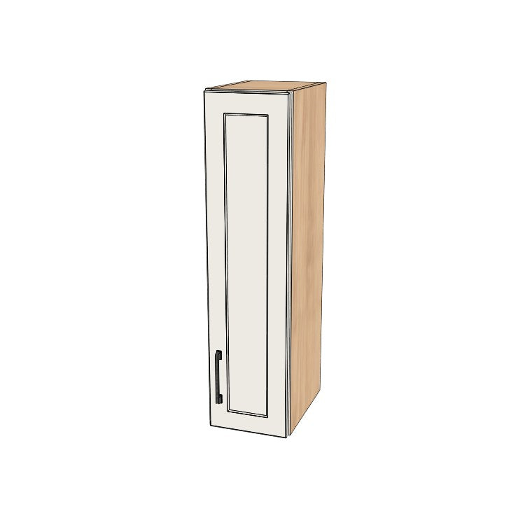 9" Wide x 36" High Wall Cabinet - (Hardrock Maple Melamine Boxes - Thermofoil Doors)