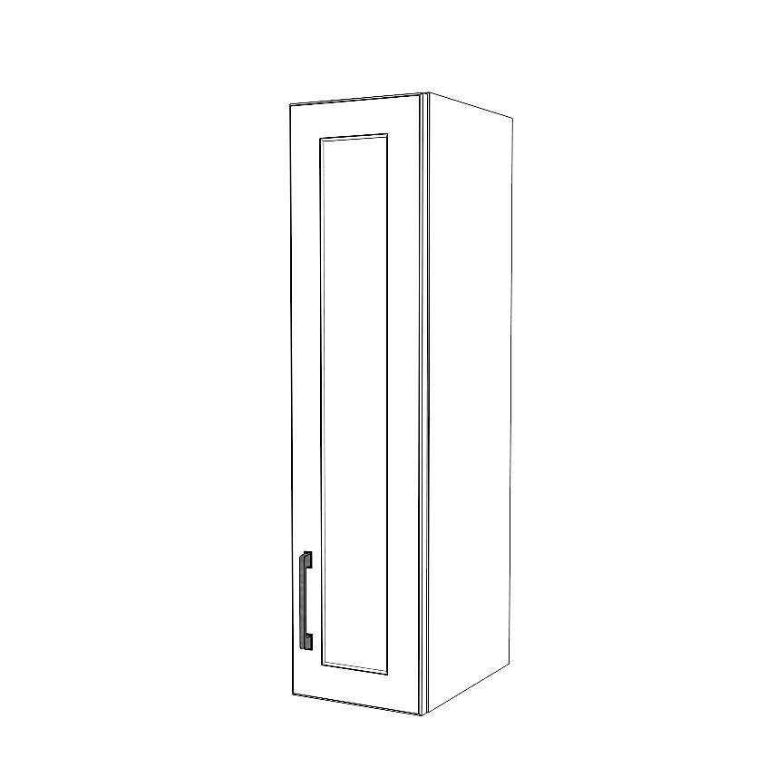 9" Wide x 36" High Wall Cabinet - Painted Doors