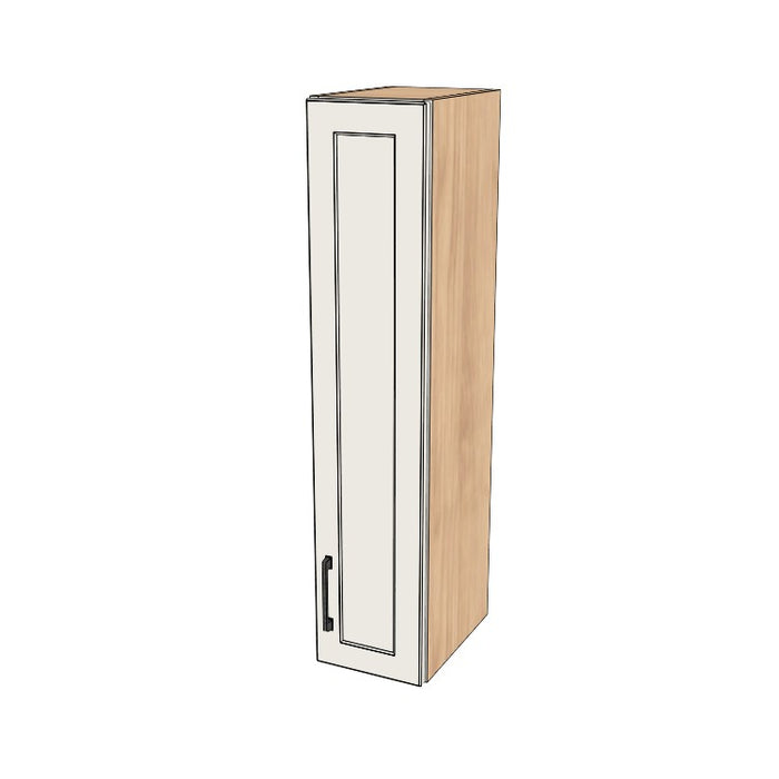 9" Wide x 42" High Wall Cabinet - (Hardrock Maple Melamine Boxes - Thermofoil Doors)