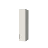 9" Wide x 42" High Wall Cabinet - (White Melamine Boxes - Flat Panel Doors)