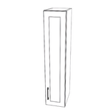 9" Wide x 42" High Wall Cabinet - Painted Doors