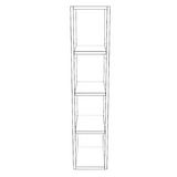 9" Wide x 42" High Wall Cabinet - Painted Doors