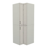 RTI Closets Basic Corner Open Closet Unit – 36" x 36" Wide – Painted Fronts
