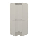 RTI Closets Basic Corner Open Closet Unit – 38" x 38" Wide – No Fronts