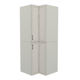 RTI Closets Basic Corner Open Closet Unit – 38" x 38" Wide – Painted Fronts