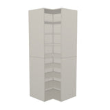 RTI Closets Basic Corner Shelf Closet Unit – 36" x 36" Wide – No Fronts