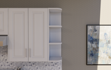 Corner Open Shelf Cabinet - 4" Radius