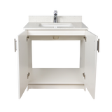 30" MDF - 2 Door - White - Shaker Doors - Softclose Hardware