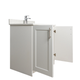 30" MDF - 2 Door - White - Shaker Doors - Softclose Hardware