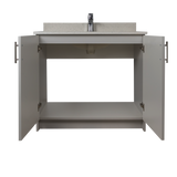 36" MDF - 2 Door - Light Grey - Shaker Doors - Softclose Hardware